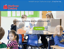 Tablet Screenshot of mayflowerpreschool.org